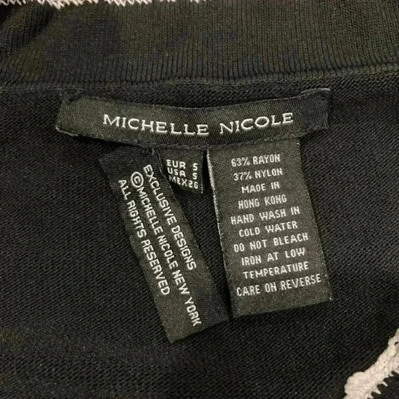 Michelle Nicole black long sleeve top in size small - Picture 3 of 3